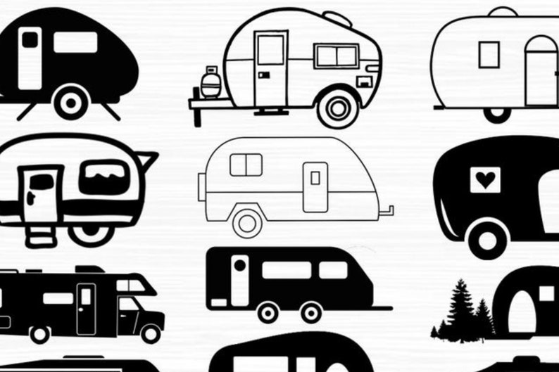 Download Clip Art Rv Svg Camper Svg Bundle Camping Svg Svg Files For Cricut Trailer Svg Summer Svg Art Collectibles