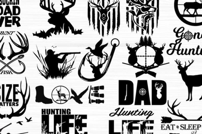 Download Clip Art Hunting Svg Hunting Life Svg Hunting Fishing Svg Hunting Dad Svg Fishing Svg Hunting Bundle Svg Art Collectibles