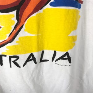 Vintage 1995 australian kangaroo logo Pop Magazine Tee/ Fotofolio / Artwork Tee / MoMa/ Size M image 4