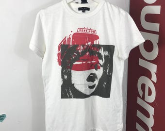 Vintage Sonic Youth Kim Gordon Kurt Cobain Band Tee/ Vintage Band T-Shirts / Rock Tee/ Size S/ Band Tee / Rock Tee / grunge / Music Tee