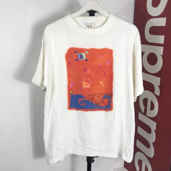 90s decade sylvia edwards artwork humanian phototee shirt Promo T-Shirt Oldtee /Left over tee /Photofolio/Graphictee/ Fotofolio size L