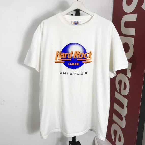 Vintage 90s hard rock cafe whistler canada / vintage surfwear / hard rock country / hard rock world / dance cafe / vintage 90s hard rock