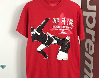 RARE vintage Eric Cantona lagend the king foot of fury cantona manchester united Pop Magazine Tee/ Fotofolio / Artwork Tee / football sz M