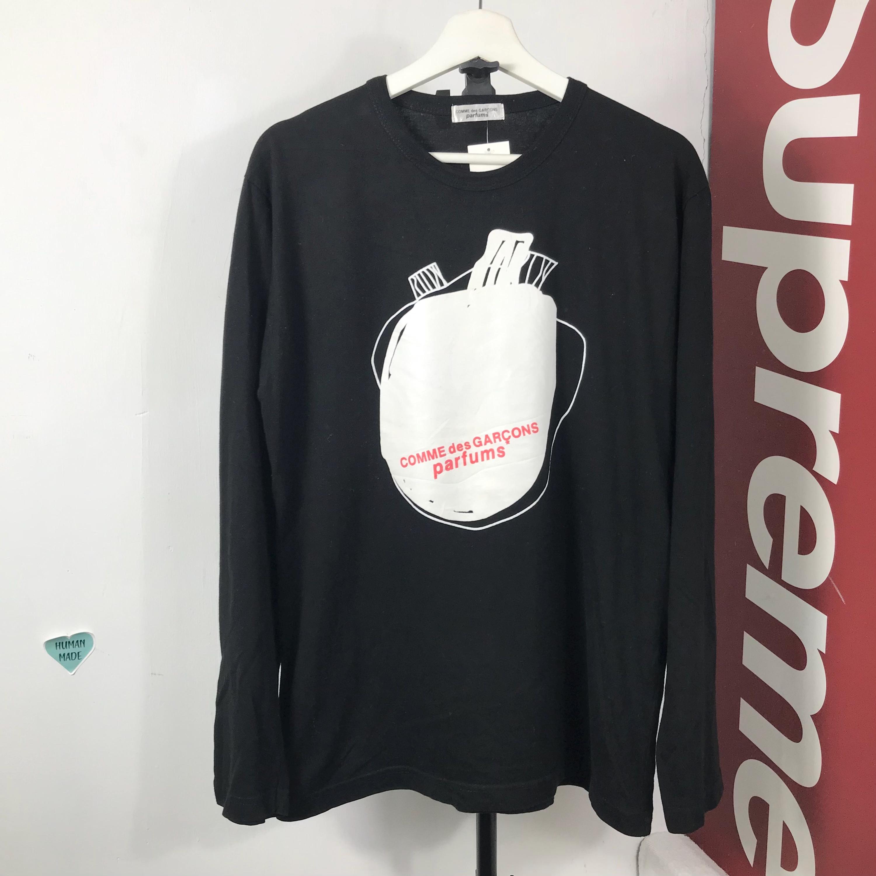 Vintage 00s Comme Des Garçons Parfums Jewel CDG Longsleeve Shirt 