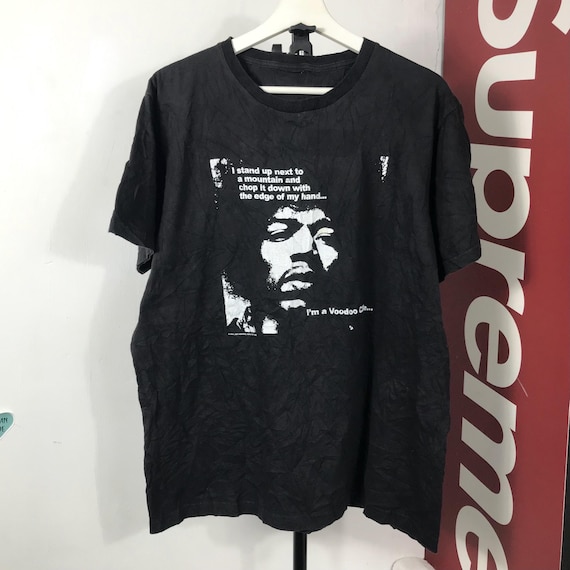 Vintage 90s Jimi Hendrix World Tour Tee - Band Promo L - Etsy
