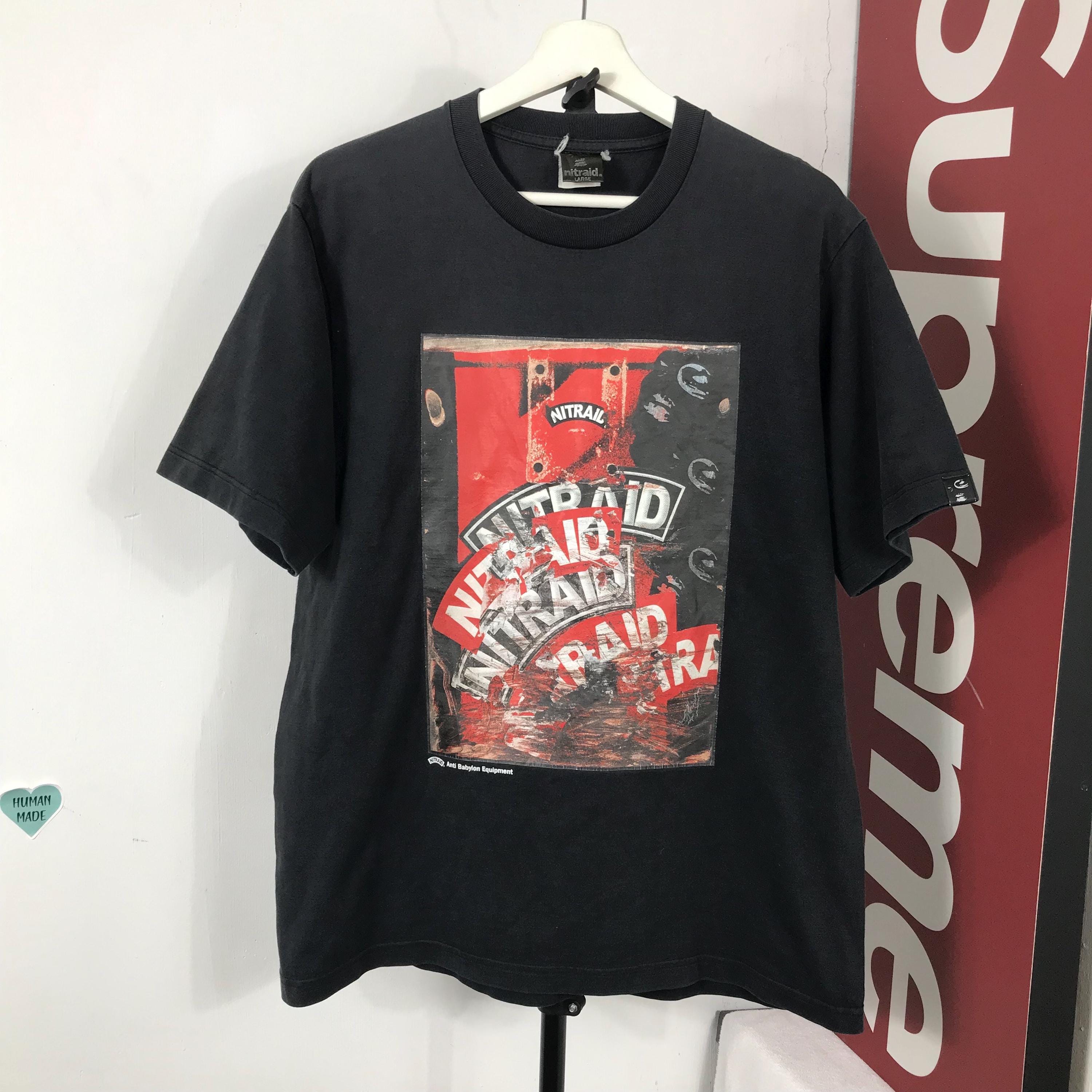 Vintage 00s Nitraid Anti Babylon BLACK HUMAN STREETWEAR Street 