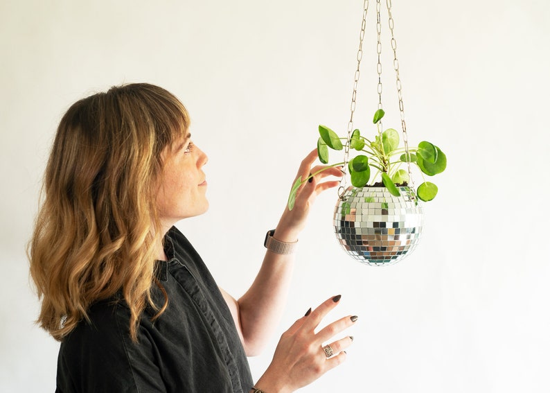 Dado Disco Ball Plant Hanger With Retro Packaging. image 3