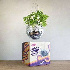 Dado Disco Ball Plant Hanger With Retro Packaging.