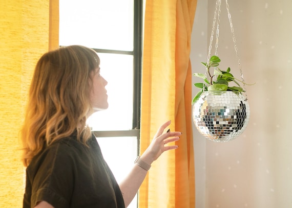 Dado Disco Ball Plant Hanger With Retro Packaging.