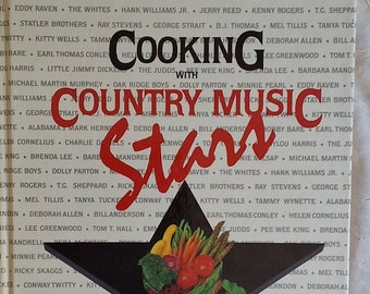 Cocinando con estrellas de la música country/Más de 200 recetas favoritas de 37 de los nombres más importantes de la música country/1986 *1.ª edición*/HC 219 pp.
