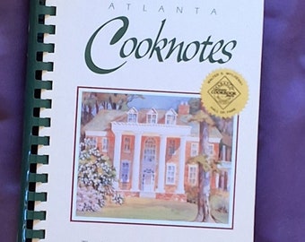 Atlanta Cooknotes 80th Anniversary Edition/The Junior League of Atlanta/Ninth Printing/2001 Spiral Comb 440 pp