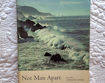 Not Man Apart/Versos de Robinson Jeffers/Poeta estadounidense/Narrativa clásica y forma épica/Fotografías de Big Sur y Ansel Adams/1969 SC 160pp