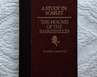 Un estudio en escarlata-El sabueso de los Baskerville-Sherlock Holmes/Sir Arthur Conan Doyle/Reader's Digest/1986 HC 301pp/Excelente estado