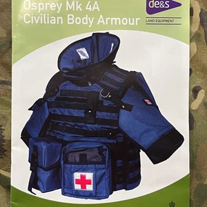 BRAND NEW British Army Osprey MK 4A Civilian Body Armour Cover Blue
