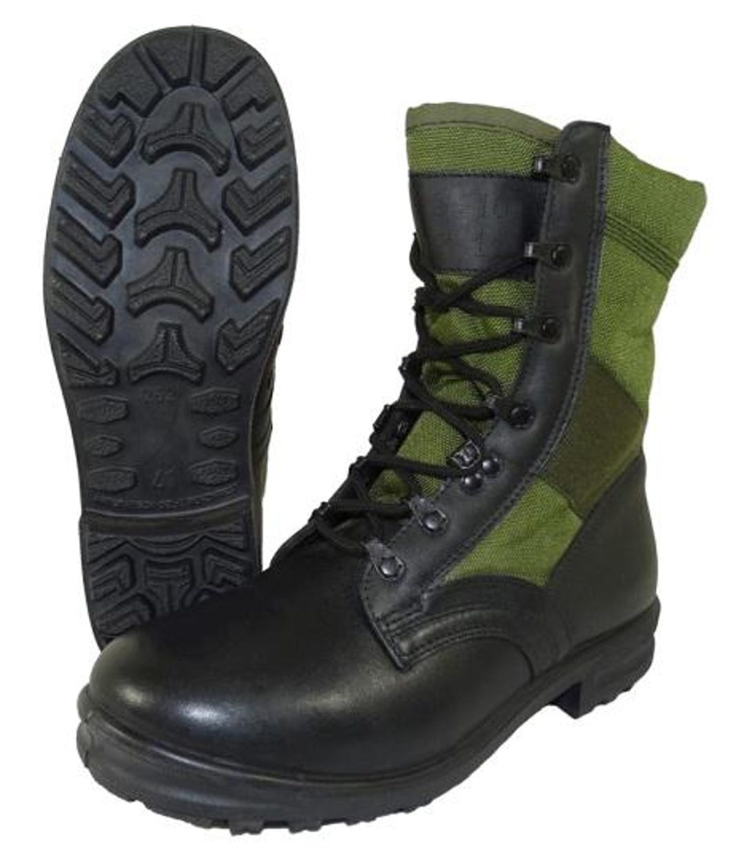 New Original German Army Tropical Boots BALTES Black/OD Green Canvas Military 41 Original German army Tropical Boots BALTES black/OD green  main image 3