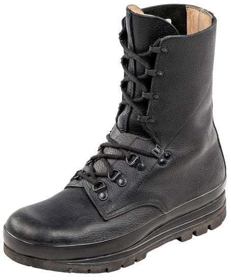Schweizer Armee KS90 Leder Springer Stiefel BENUTZT