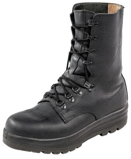 Swiss Army KS90 field troop Combat boots black leather Size 8 s-l400.jpg main image 4