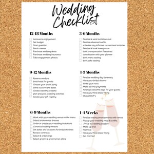 Wedding Planning Checklist | Wedding Checklist | Wedding Planner Printable | Wedding Planner Organiser | Bride Checklist | Instant Download