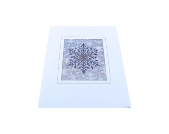 5013  Snowflake - Woven Christmas Card