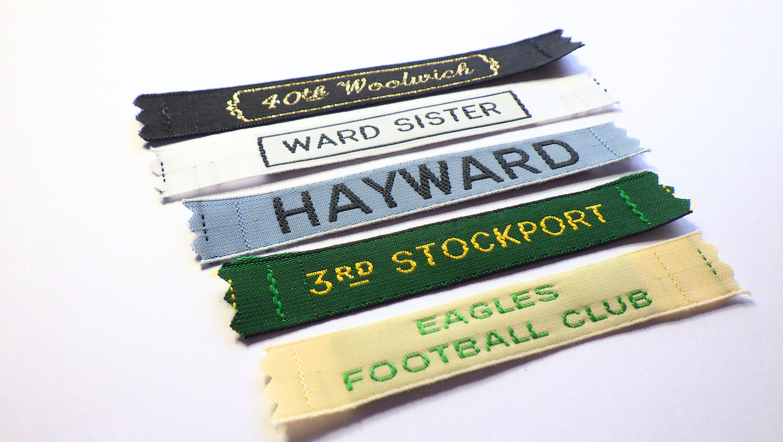 Precut 12mm Sew on Woven Name Tapes/school Labels/id Labels/scout