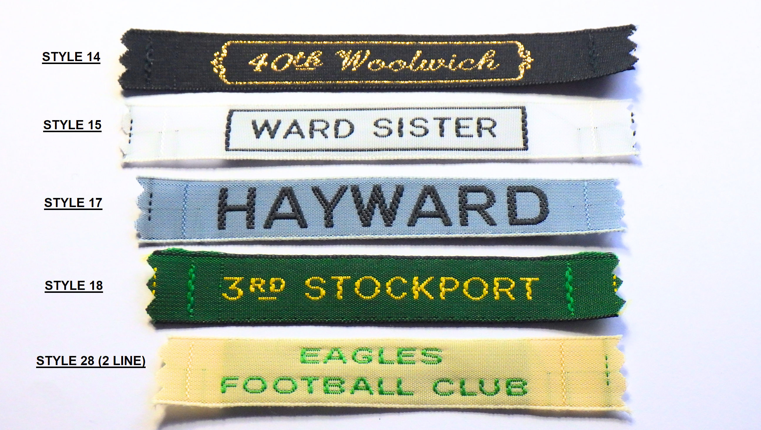 Precut 12mm Sew on Woven Name Tapes/school Labels/id Labels/scout