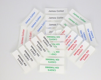 Personalised Iron On Name Labels for Clothing
