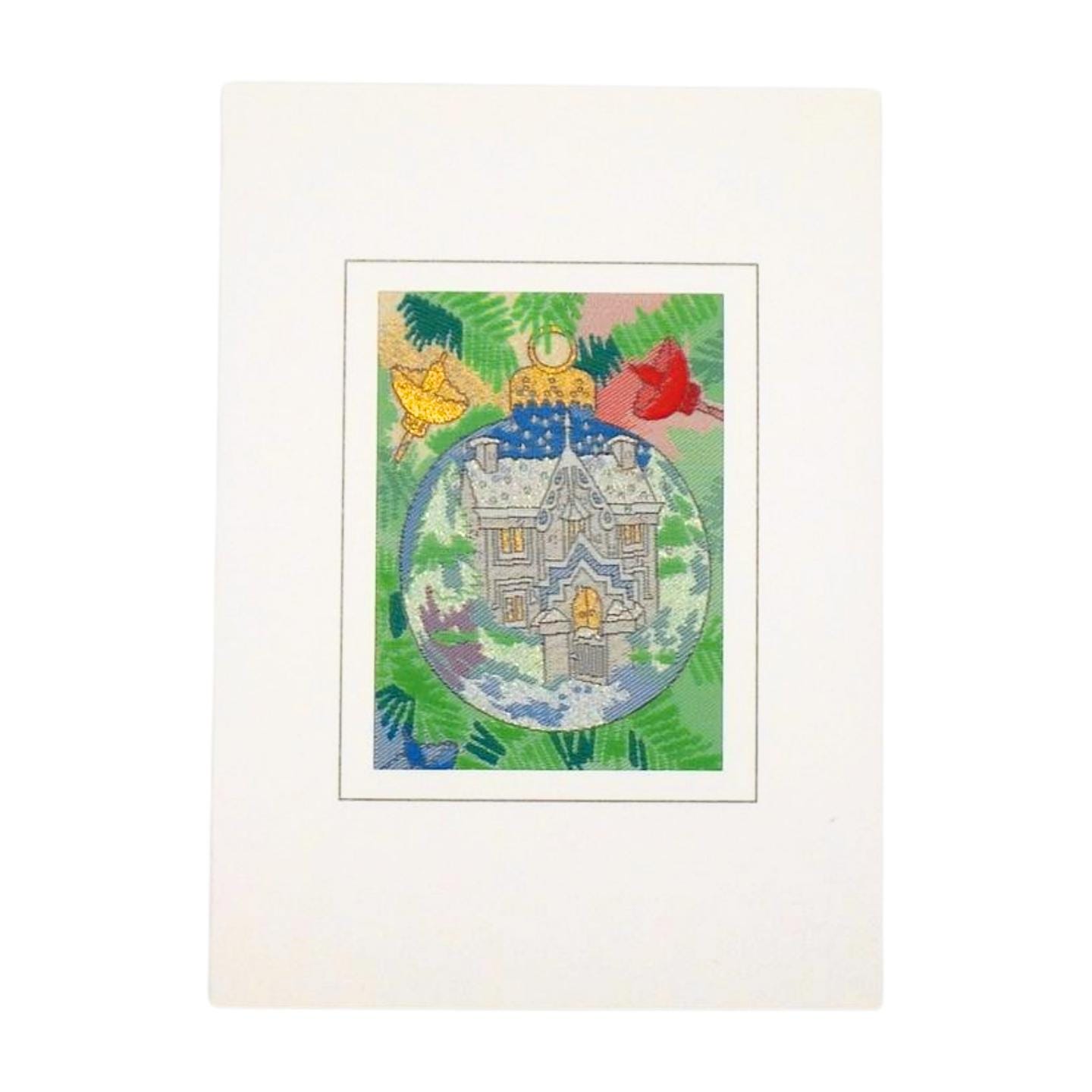 5123  Bauble - Woven Christmas Card