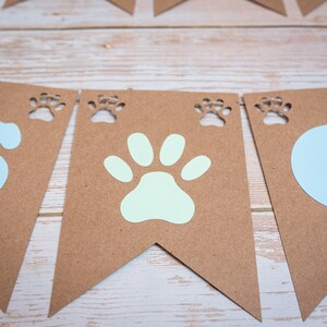 Personalised Puppy Banner, Custom Birthday Bunting, Occasion Garland ...
