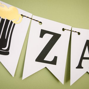 Personalised banner for man, Custom bunting, Beer banner
