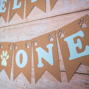 Personalised Puppy Banner, Custom Birthday Bunting, Occasion Garland ...