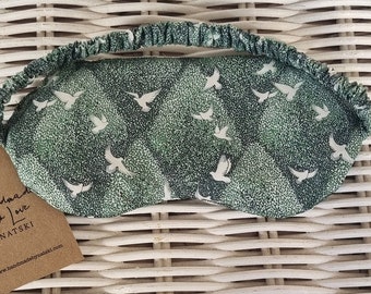 lavender Eye mask.Weighted eye mask/sleep. Made with Liberty print cotton fabric.