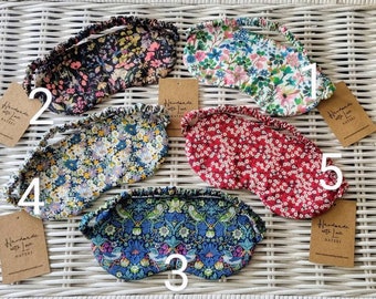 Liberty print cotton sleep mask