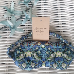 lavender Eye mask.Weighted eye mask/sleep. Made with Liberty print cotton fabric