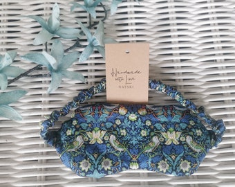 lavender Eye mask.Weighted eye mask/sleep. Made with Liberty print cotton fabric