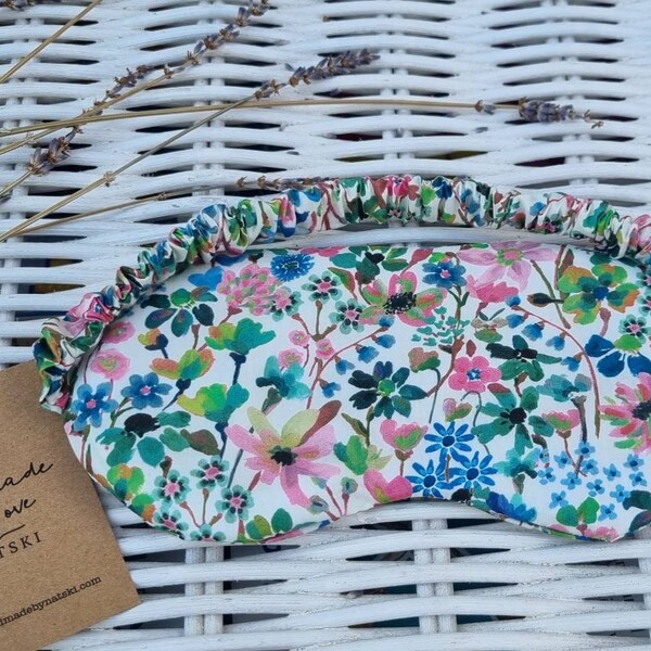 Weighted Eye mask. Lavender and flax seed.sleep mask. Made with Liberty print cotton fabric.