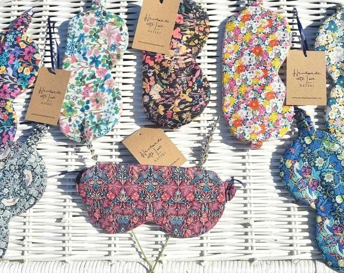 Liberty print cotton sleep mask