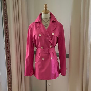 Ralph lauren pink trench coat store