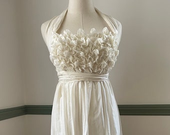 Off-White Halter Dress Size Small | Summer Halter Dress | Bridal | Wedding Dress