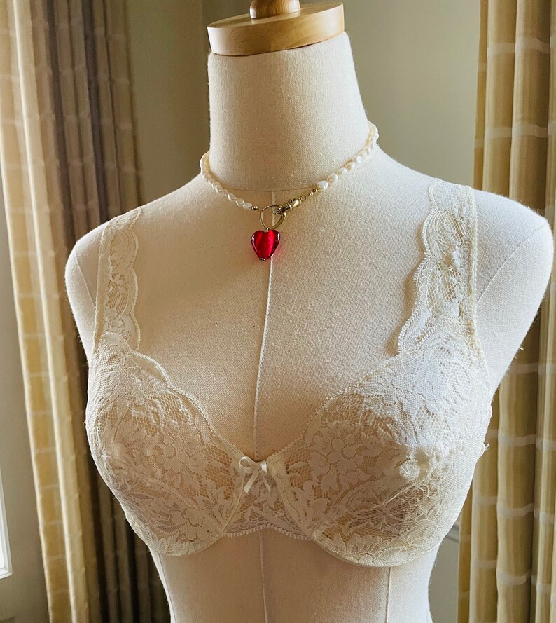 Victorias Secret Vintage Sheer Lace Demi Underwire 34B Burgundy NWOT Victorias Secret Vintage Sheer Lace Demi Underwire 34B Burgundy NWOT