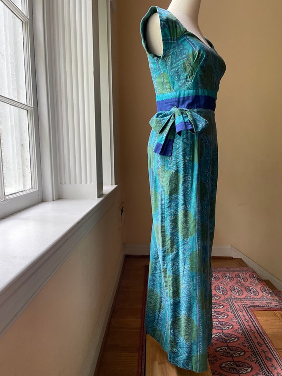 Vintage 1960's Nani of Hawaii Cotton Maxi Dress |… - image 3