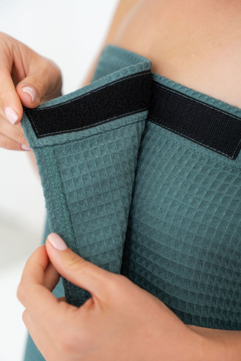 SPA Sauna Wrap Towel With Velcro Stick, Cotton Towel, Women Sauna Towel ...