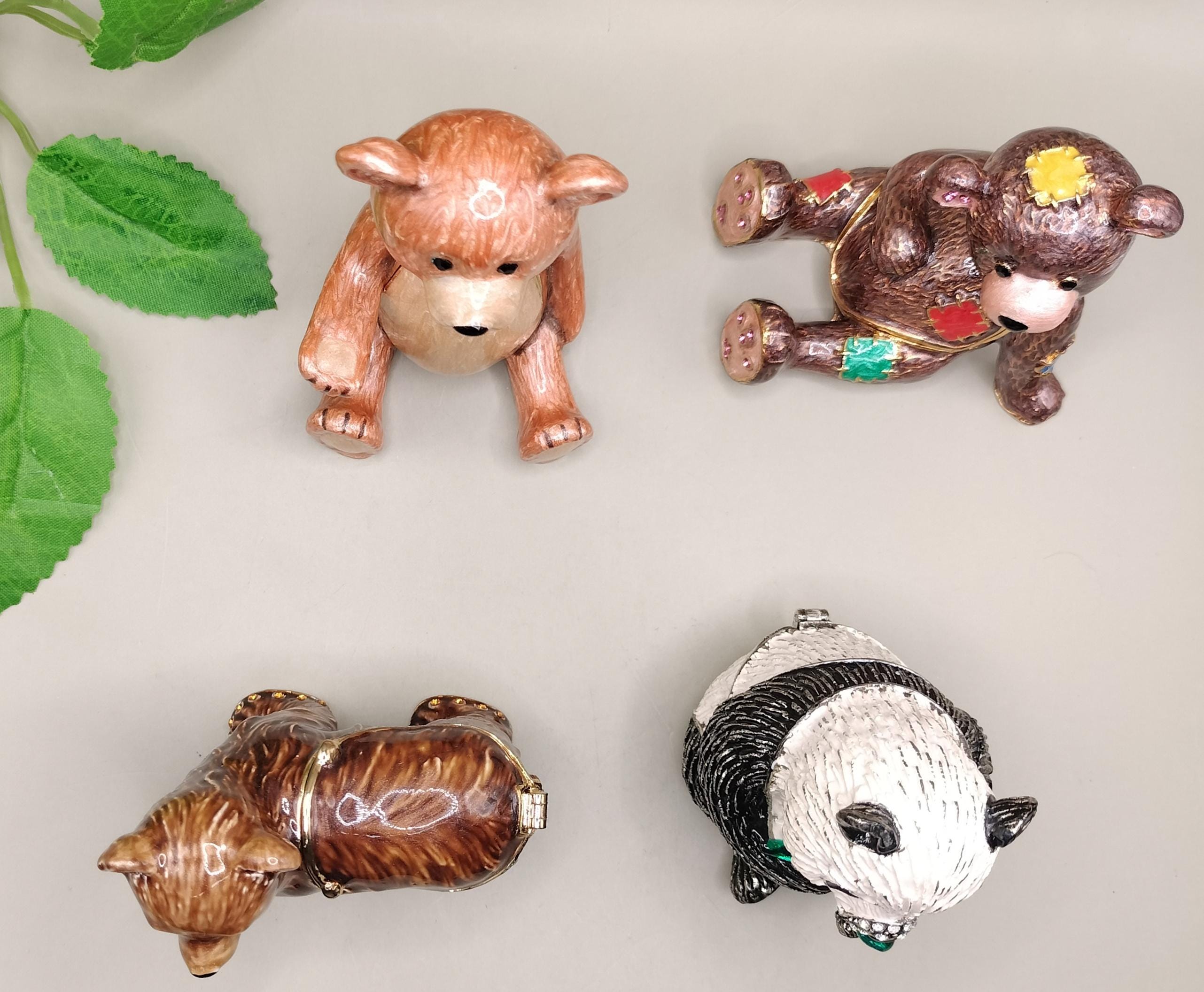 クマの小物入れとマッチするネックレス、Arora Designs Hidden