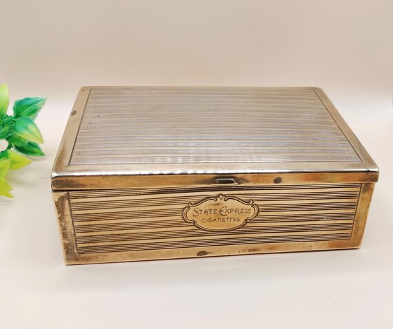 antique silver cigarette box Tiffany & Co Sterling Silver Cigarette Case with Monogram