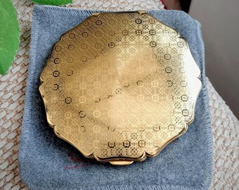 Powder Compact Make-up Kigu Music Box England Minuette Powder Compact Make-up Kigu Music Box England Minuette