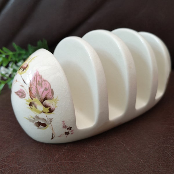 Beswick Toast Rack, Hazelnut Pattern, made in England, vintage breakfast table