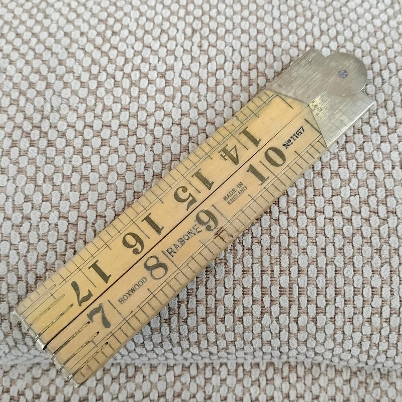 Vintage Wooden Ruler - Etsy
