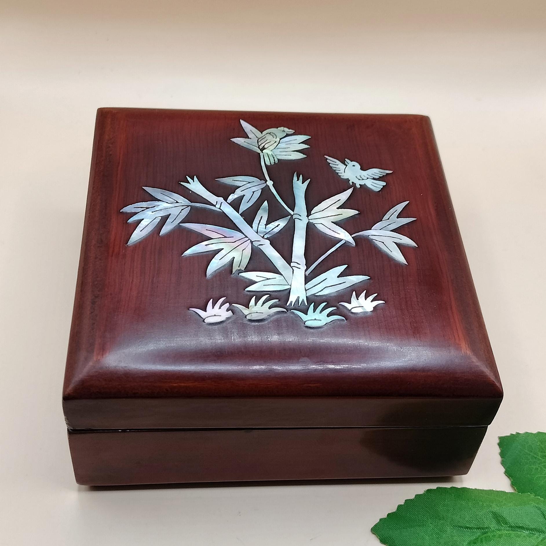 Japanese Bird Lacquer Box - Etsy