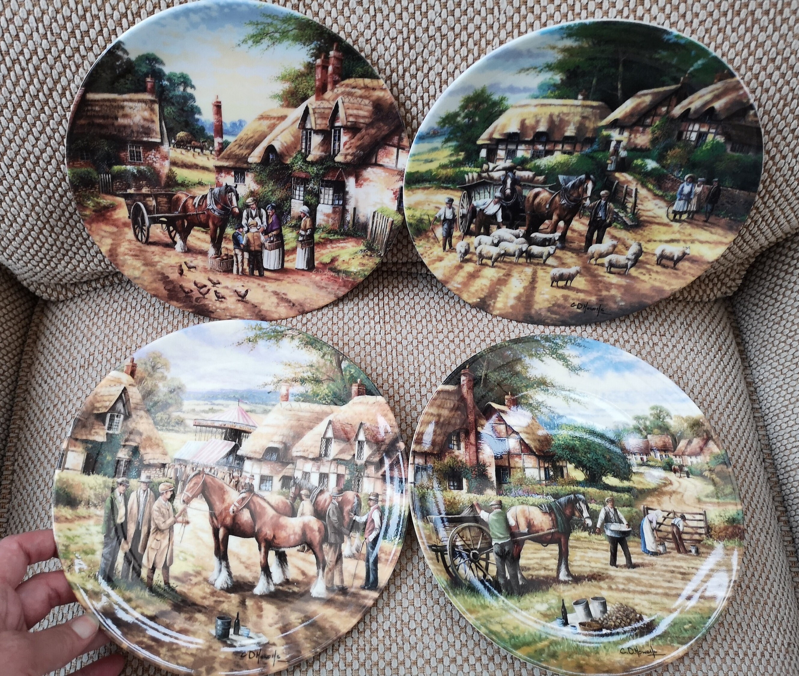 Wedgwood Plates Country Days by Chris Howells Sold Etsy Australia