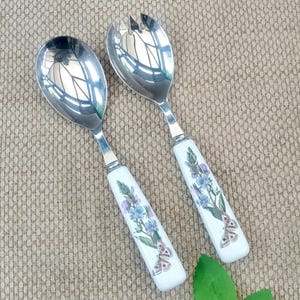 Portmeirion Botanic Garden Slotted Spoon – Stainless Steel With Porcelain Handle - View #3