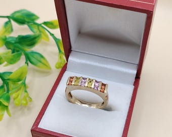 アンティーク　9金アメジスト　ブレスレット アメジスト入りヴィンテージ 9ct ゴールドブレスレット - Etsy 日本